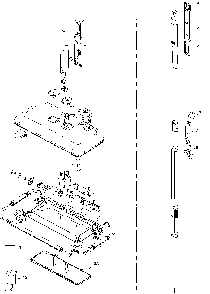 Exploded Diagram A Diagram and Parts List for HFS215J22QV Type 1 Black and Decker Upright Vacuum